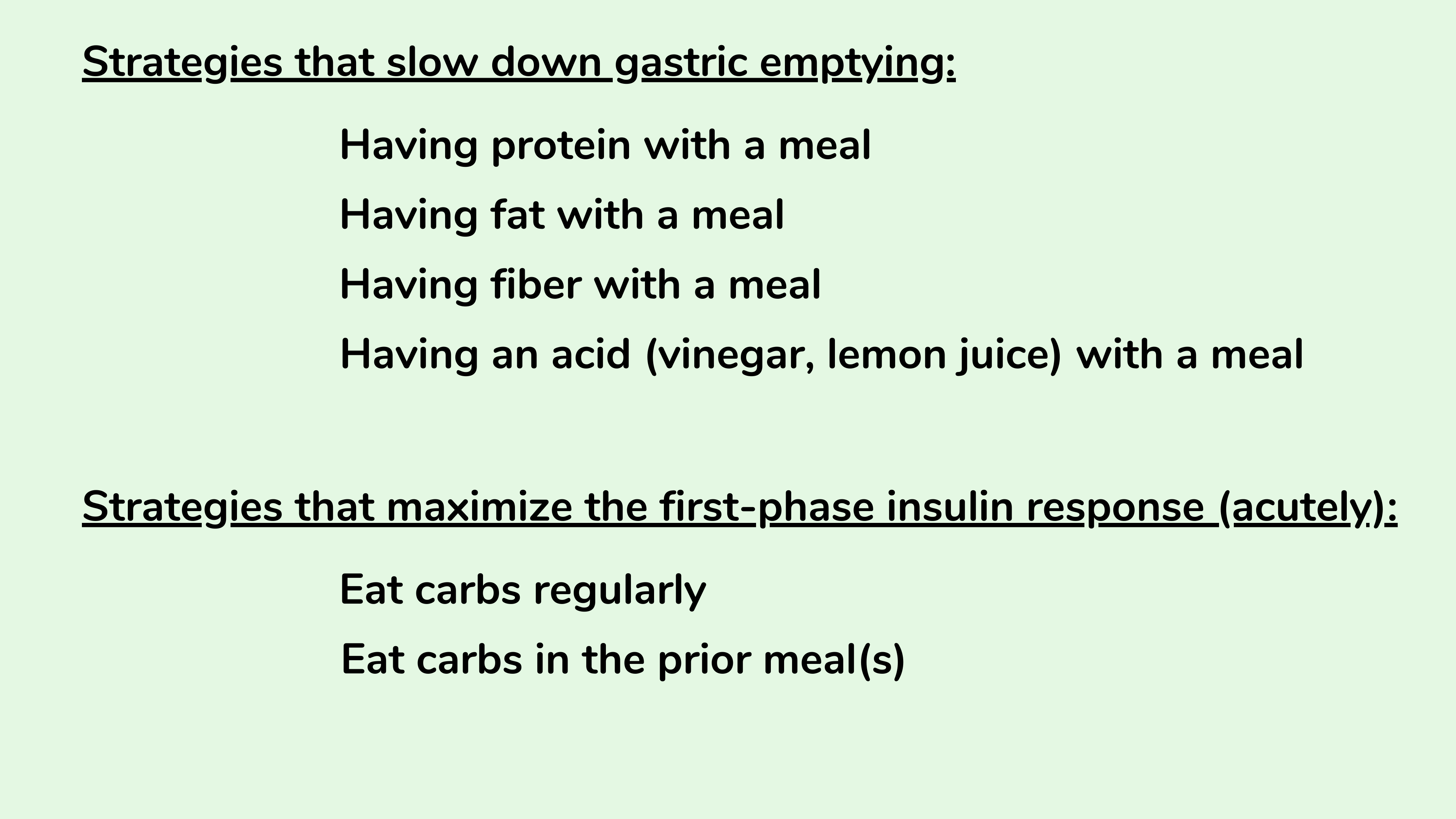 减慢胃排空和最大化第一相胰岛素反应的策略 减慢胃排空和最大化第一相胰岛素反应的策略